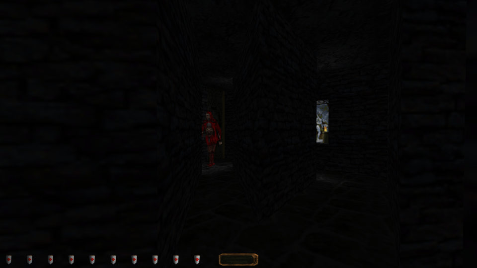 In and Out screenshot - tight maze area